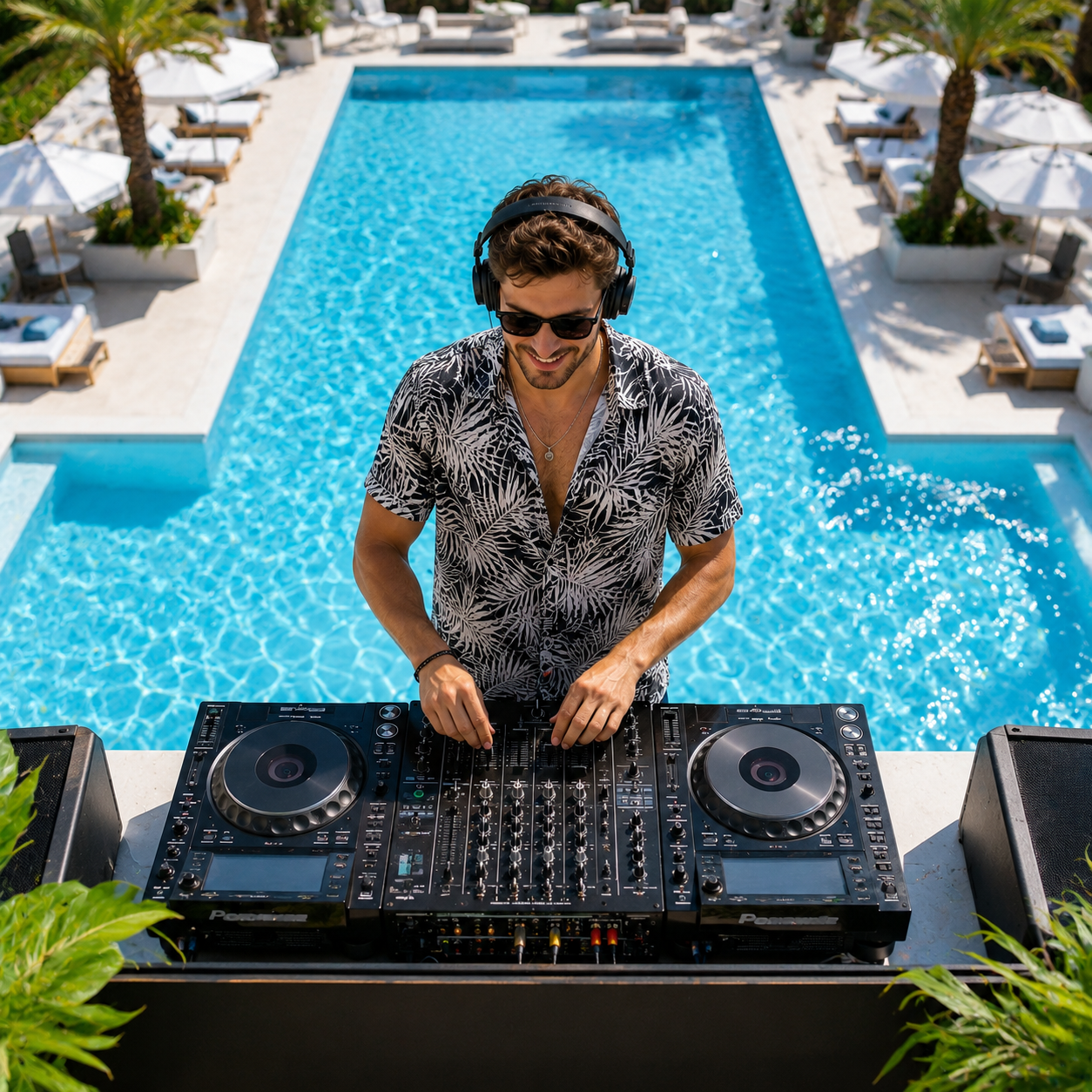 DJ in piscina